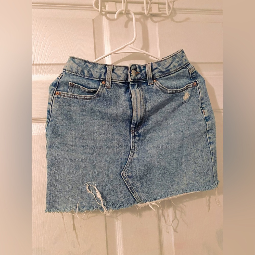 size 4 denim jean skirt